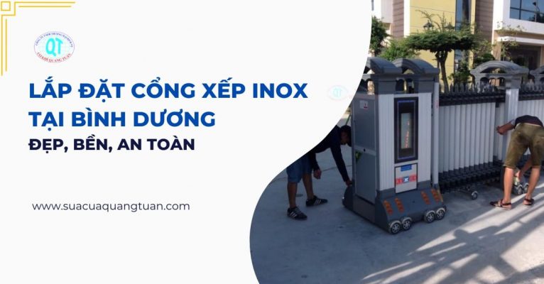 Lắp Đặt Cổng Xếp Inox Tại Bình Dương – Đẹp, Bền, An Toàn