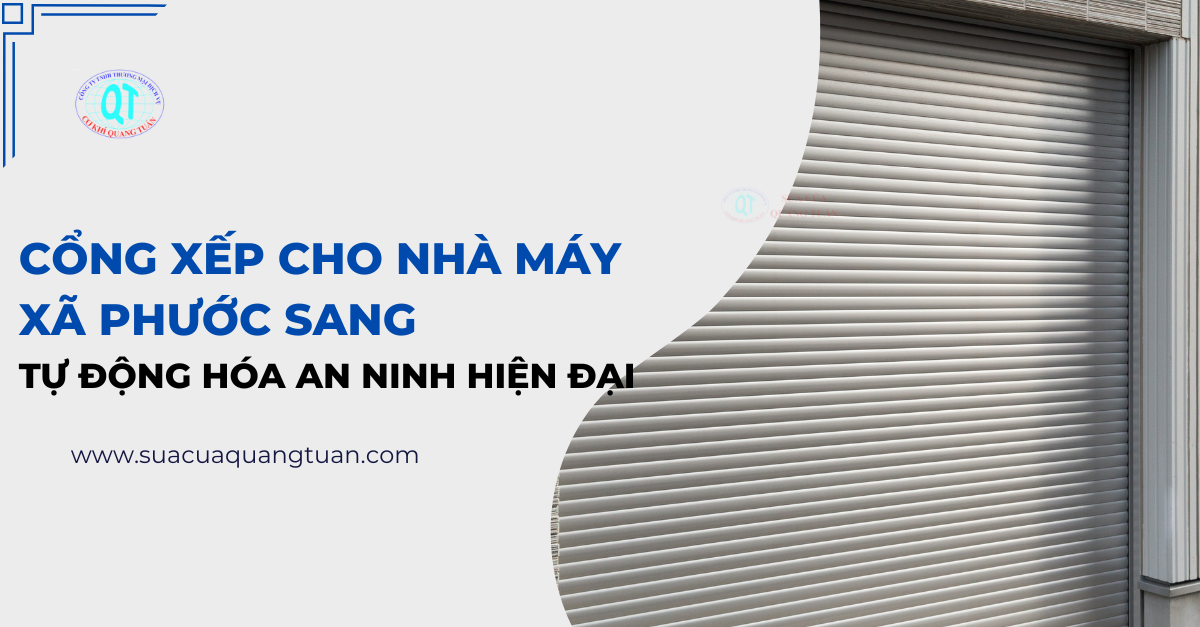 cổng xếp cho nhà máy