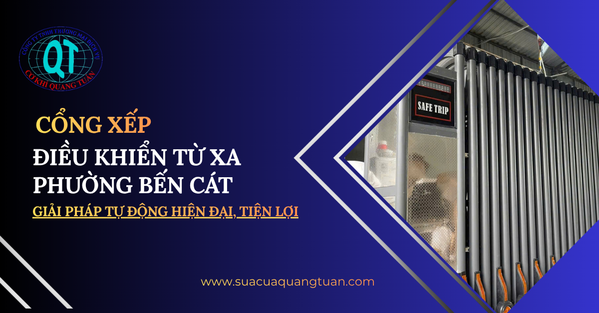 cổng xếp điều khiển từ xa